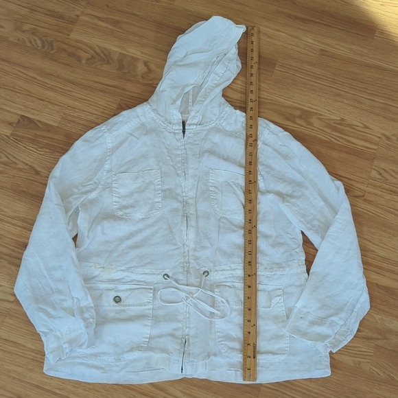 St. Tropez Jacket 100 % linen Size XL - Picture 3 of 7